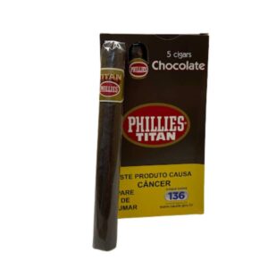 CHARUTO PHILLIES TITAN CHOCOLATE - Maço 5 unidades