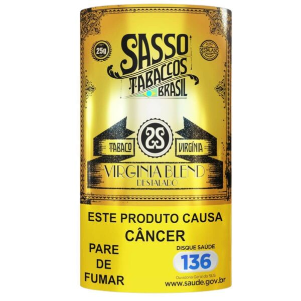 Tabaco / Fumo Sasso Tradicional Virgínia Blend - Unidade Bag de 25G