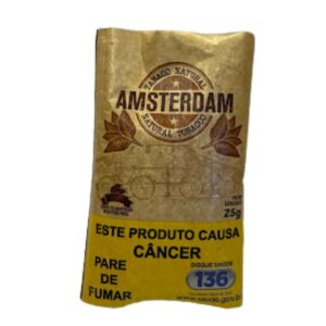 Tabaco / Fumo Natural Amsterdam Orgânico P/ Cigarro - Bag C/25g